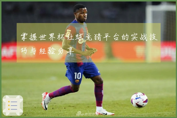 掌握世界杯让球竞猜平台的实战技巧与经验分享
